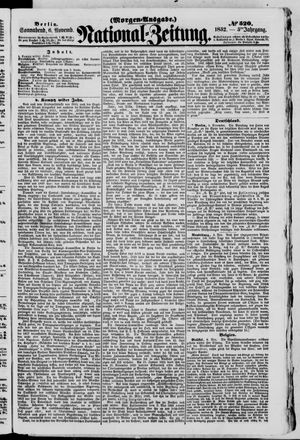 Nationalzeitung vom 06.11.1852