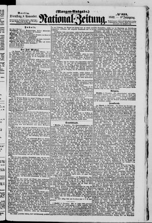 Nationalzeitung on Nov 9, 1852