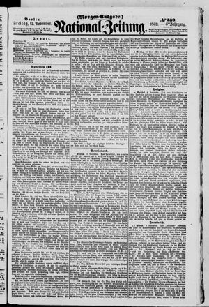 Nationalzeitung vom 12.11.1852