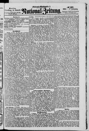 Nationalzeitung vom 16.11.1852