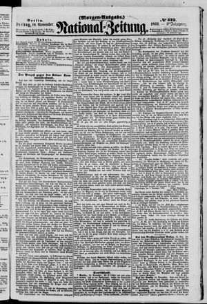 Nationalzeitung vom 19.11.1852