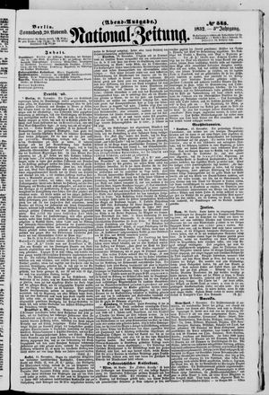 Nationalzeitung vom 20.11.1852