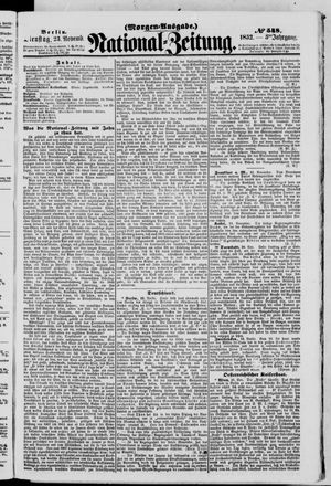 National-Zeitung vom 23.11.1852