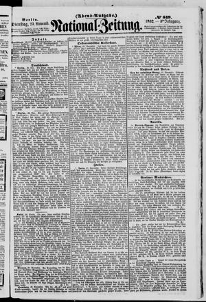 National-Zeitung vom 23.11.1852