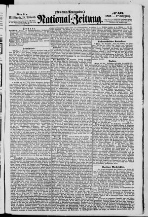Nationalzeitung on Nov 24, 1852
