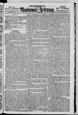 National-Zeitung vom 29.11.1852