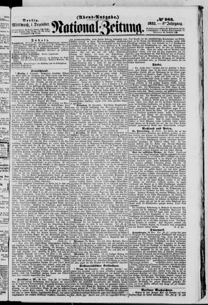 Nationalzeitung on Dec 1, 1852