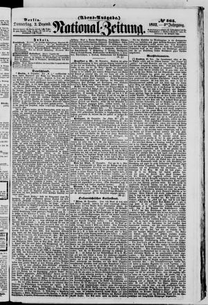Nationalzeitung vom 02.12.1852