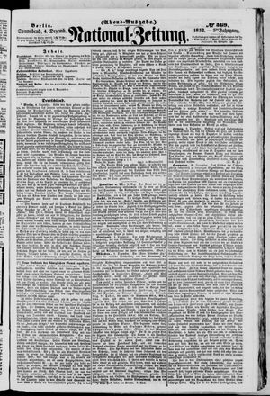 Nationalzeitung vom 04.12.1852