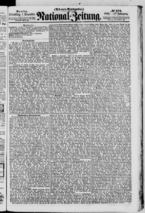 Nationalzeitung vom 07.12.1852