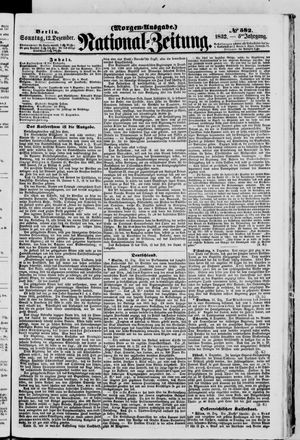 Nationalzeitung vom 12.12.1852
