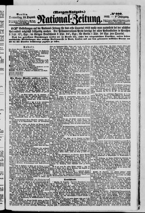 Nationalzeitung vom 23.12.1852
