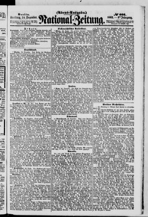 Nationalzeitung vom 24.12.1852