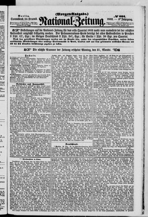Nationalzeitung vom 25.12.1852