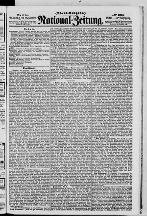 Nationalzeitung vom 27.12.1852