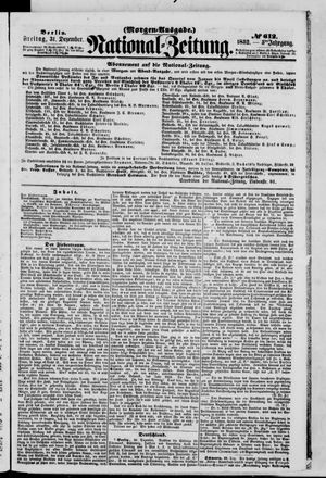 Nationalzeitung vom 31.12.1852