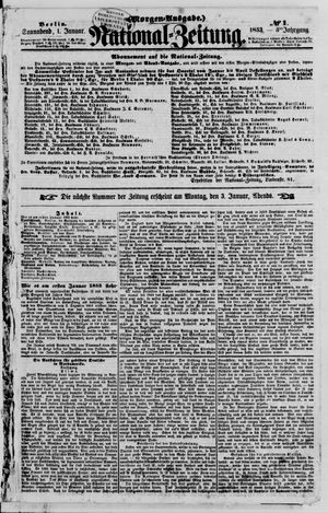 Nationalzeitung vom 01.01.1853