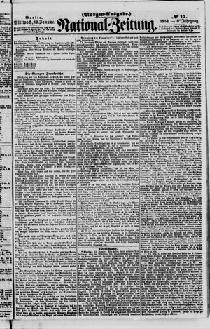 Nationalzeitung vom 12.01.1853