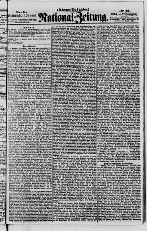 Nationalzeitung vom 12.01.1853