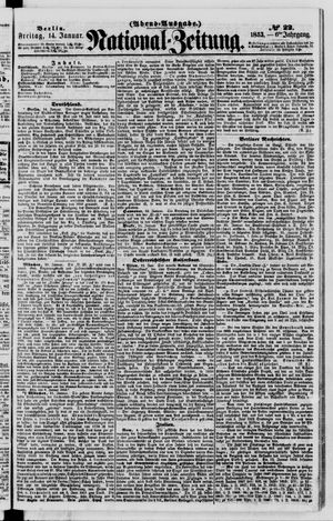 Nationalzeitung vom 14.01.1853