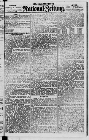 Nationalzeitung vom 16.01.1853