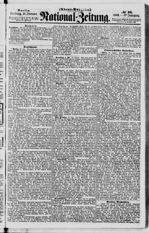 Nationalzeitung vom 21.01.1853