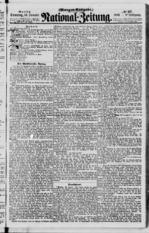 Nationalzeitung vom 23.01.1853