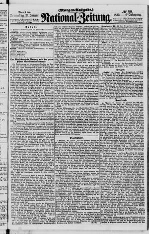 Nationalzeitung vom 27.01.1853