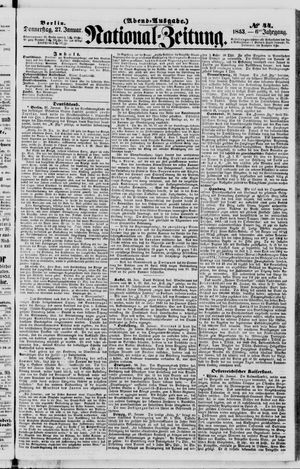 Nationalzeitung on Jan 27, 1853