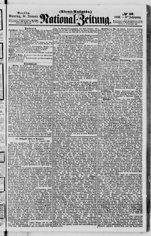 Nationalzeitung vom 31.01.1853