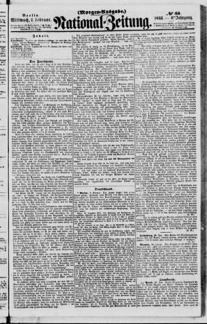 Nationalzeitung vom 02.02.1853