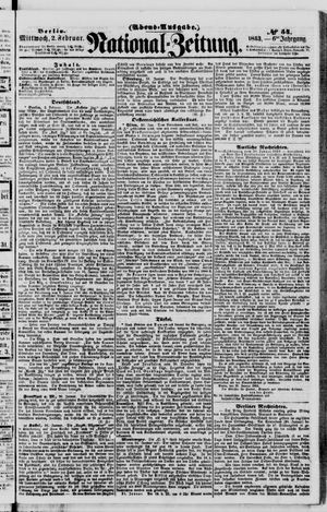 Nationalzeitung vom 02.02.1853