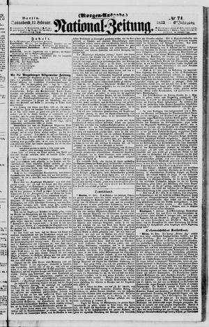 Nationalzeitung vom 12.02.1853