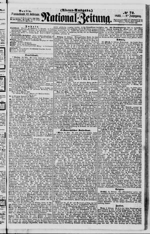 Nationalzeitung vom 12.02.1853