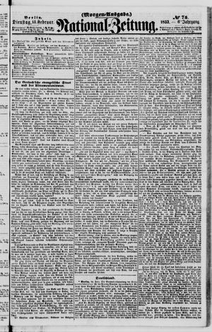 Nationalzeitung vom 15.02.1853