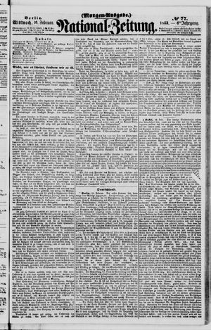 Nationalzeitung vom 16.02.1853