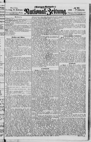 Nationalzeitung vom 18.02.1853