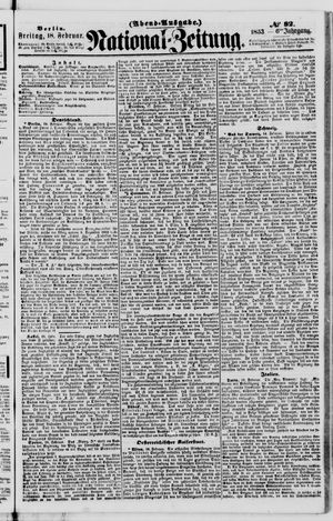Nationalzeitung vom 18.02.1853