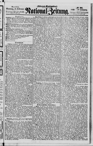 Nationalzeitung vom 21.02.1853