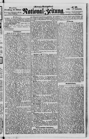 Nationalzeitung on Feb 22, 1853