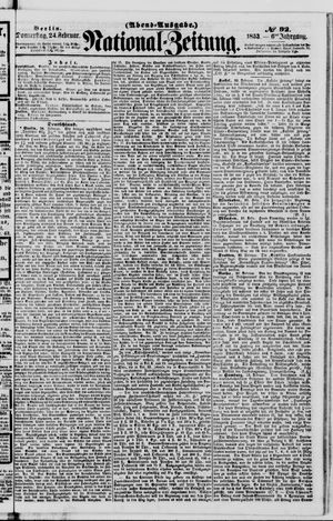 National-Zeitung vom 24.02.1853