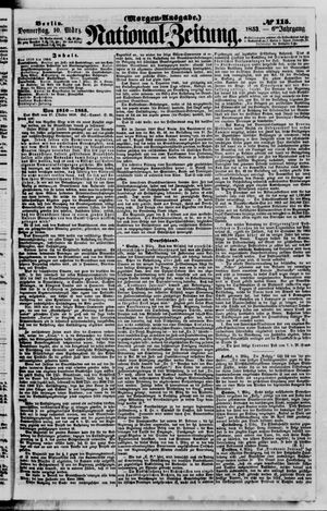 Nationalzeitung vom 10.03.1853