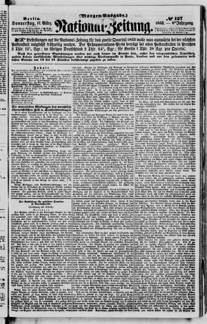 Nationalzeitung vom 17.03.1853