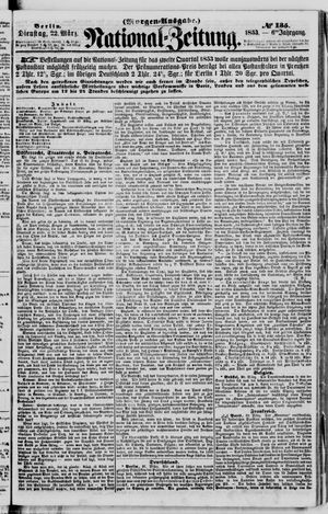 Nationalzeitung vom 22.03.1853