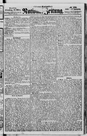 Nationalzeitung vom 22.03.1853