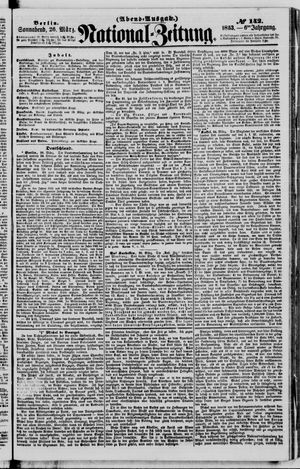 Nationalzeitung vom 26.03.1853