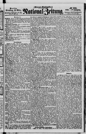 Nationalzeitung vom 28.03.1853