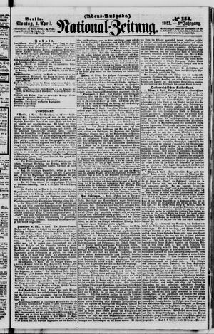 Nationalzeitung vom 04.04.1853