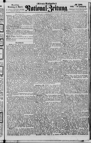Nationalzeitung vom 11.04.1853