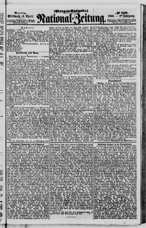 Nationalzeitung on Apr 13, 1853